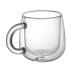Кружка с двойными стенками с широкой ручкой Fog, прозрачный Кружка с двойными стенками с широкой ручкой Fog, прозрачный