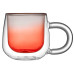 Кружка с двойными стенками с широкой ручкой и градиентным покрытием Fog, красный Кружка с двойными стенками с широкой ручкой и градиентным покрытием Fog, красный