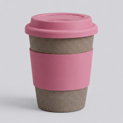 Стакан с силиконовой крышкой Cafe, dust pink