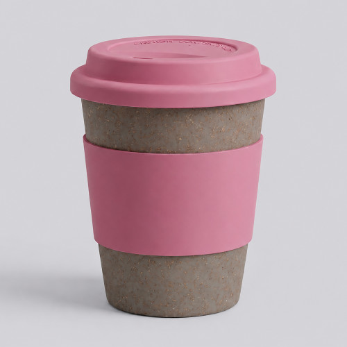 Стакан с силиконовой крышкой Cafe, dust pink