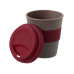 Стакан с силиконовой крышкой Cafe, burgundy Стакан с силиконовой крышкой Cafe, burgundy