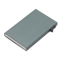 Картхолдер Florence с RFID- защитой из алюминия, цвет оружейной стали