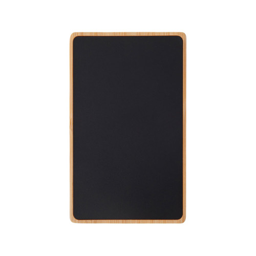 Внешний аккумулятор с подсветкой лого Reedia S2, 5000 mAh, бамбук, черный