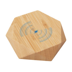 Беспроводное зарядное устройство Gex, 15 Вт, бамбук