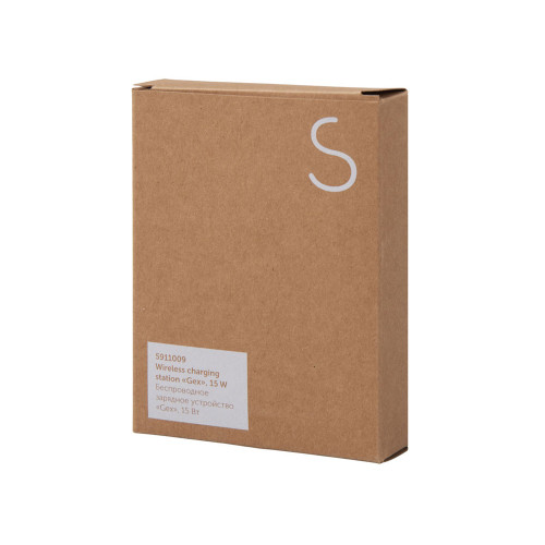 Беспроводное зарядное устройство Gex, 15 Вт, бамбук