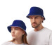 Панама с контрастной окантовкой , классический синий/белый