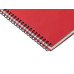 Блокнот А5 Dante из искусственной кожи на спирали, темно-красный