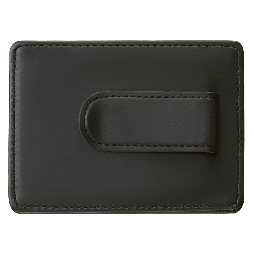 Картхолдер для двух карт и наличных денег с зажимом Crave, черный