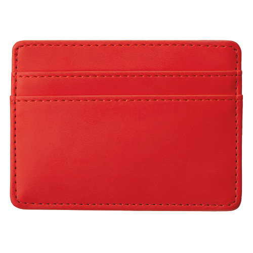 Картхолдер для двух карт и наличных денег с зажимом Crave, красный