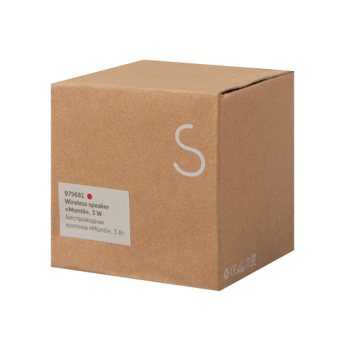 Беспроводная колонка Montii, 3 Вт, красный Беспроводная колонка Montii, 3 Вт, красный