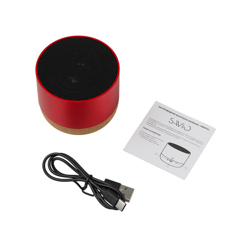 Беспроводная колонка Montii, 3 Вт, красный Беспроводная колонка Montii, 3 Вт, красный