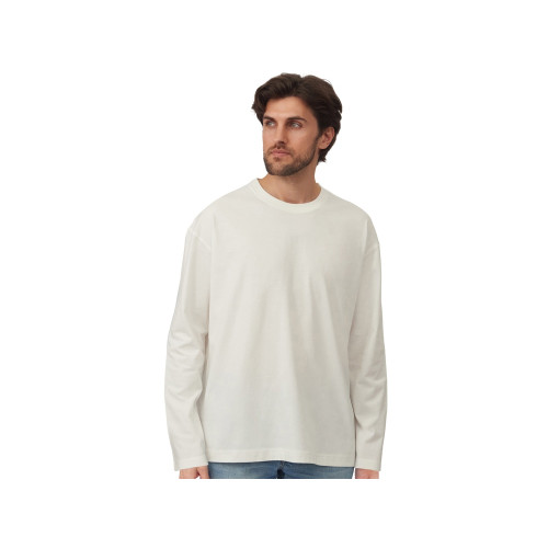 Лонгслив оверсайз Berlin унисекс, молочный