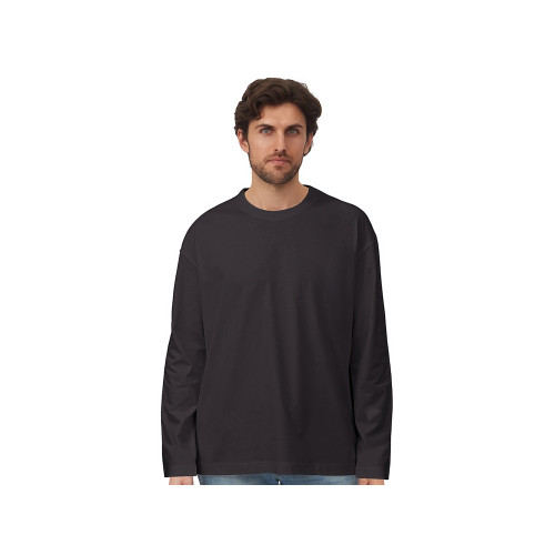 Лонгслив оверсайз Berlin унисекс, темно-серый