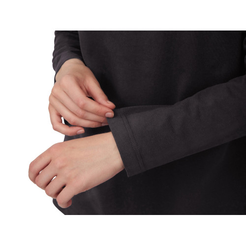 Лонгслив оверсайз Berlin унисекс, темно-серый