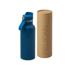 Вакуумная термобутылка Pelican, 500 мл, синий индиго