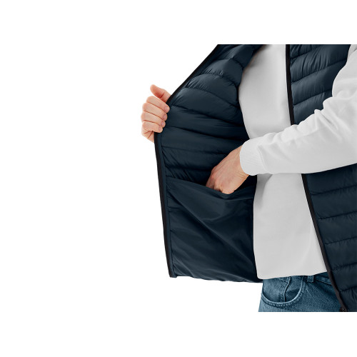 Стеганый жилет Uniqloud, темно-синий