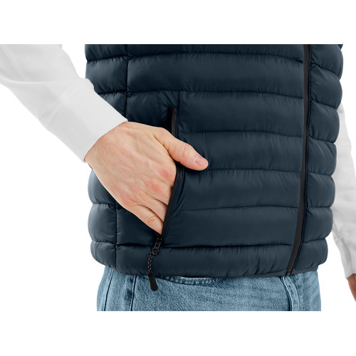 Стеганый жилет Uniqloud, темно-синий