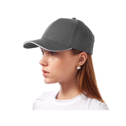 Бейсболка Cancun, темно-серый/белый