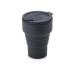 Силиконовый складной стакан GoCup, темно-серый