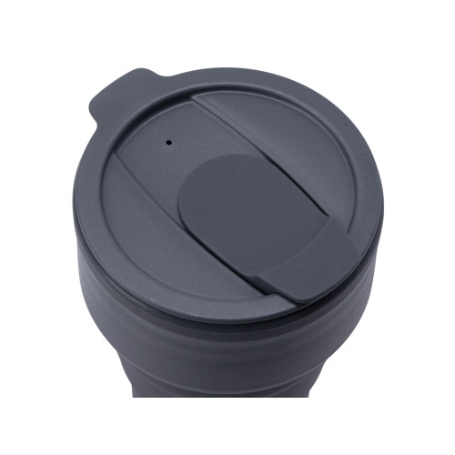 Силиконовый складной стакан GoCup, темно-серый