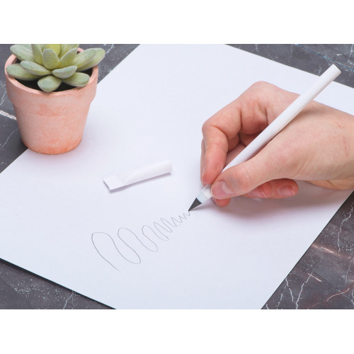 Вечный карандаш из переработанной бумаги Recycled pencil, белый