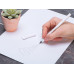 Вечный карандаш из переработанной бумаги Recycled pencil, белый