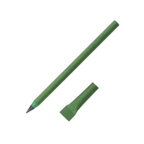 Вечный карандаш из переработанной бумаги Recycled pencil, зеленый классический