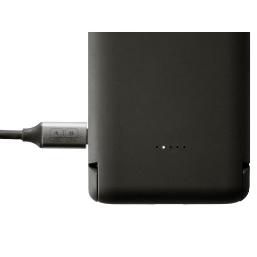 Беспроводной внешний аккумулятор с подсветкой лого и подставкой Magflash, 10000 мАч, 15 Вт, черный