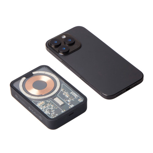 Беспроводной магнитный внешний аккумулятор с QC\PD MagnifIQ, 10000 мАч, 15 Вт, черный