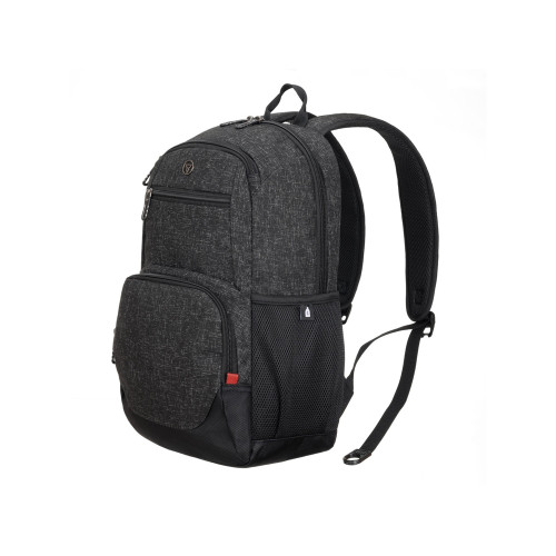 Рюкзак TORBER XPLOR с отделением для ноутбука 15.6, черн/сер меланж, полиэстер, 44х30,5х14 см, 19 л
