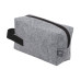 Косметичка из РПЕТ фетра с ручкой Felt, серый с черным