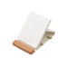 Блокнот с подставкой для телефона из пробки Milky S, молочно-белый Блокнот с подставкой для телефона из пробки Milky S, молочно-белый