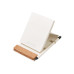 Блокнот с подставкой для телефона из пробки Milky S, молочно-белый Блокнот с подставкой для телефона из пробки Milky S, молочно-белый