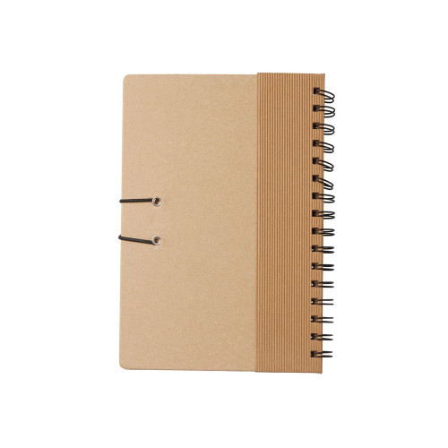 Крафтовый блокнот А5 в твердой обложке Saharan Cypress, 80 листов 70 гр/м2 бумаги, натуральный