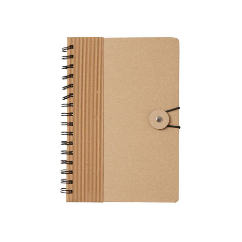 Крафтовый блокнот А5 в твердой обложке Saharan Cypress, 80 листов 70 гр/м2 бумаги, натуральный