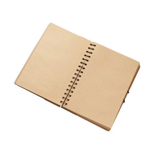 Крафтовый блокнот А5 в твердой обложке Saharan Cypress, 80 листов 70 гр/м2 бумаги, натуральный