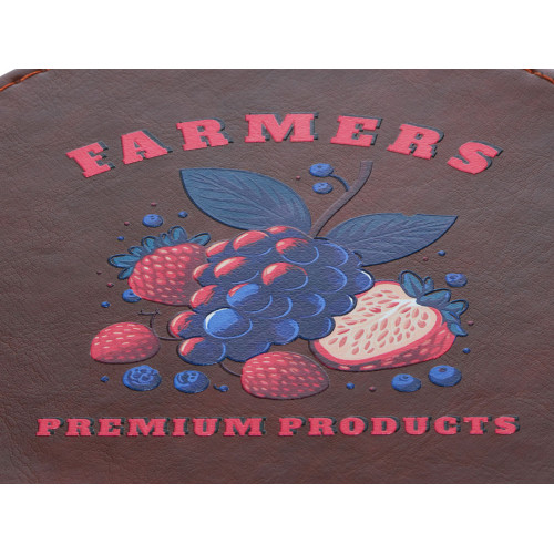 Набор аксессуаров для вина Fabrizio, коричневый с рельефной УФ-печатью Набор аксессуаров для вина Fabrizio, коричневый с рельефной УФ-печатью