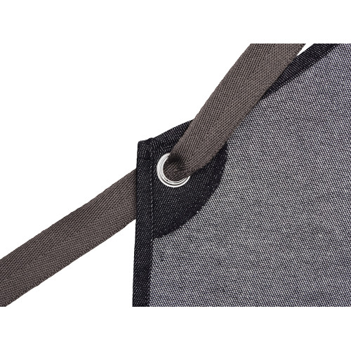 Джинсовый фартук с карманами Fry, черный Джинсовый фартук с карманами Fry, черный