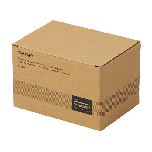 Кружка с двойными стенками на подставке с ложкой Teatrio Кружка с двойными стенками на подставке с ложкой Teatrio