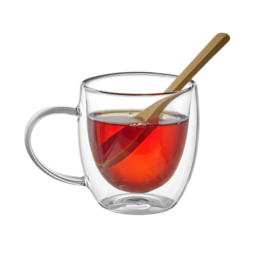 Кружка с двойными стенками на подставке с ложкой Teatrio Кружка с двойными стенками на подставке с ложкой Teatrio