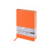 Ежедневник с каменной бумагой недатированный А5 Carrara, оранжевый