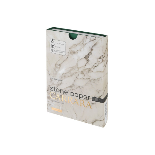 Ежедневник с каменной бумагой недатированный А5 Carrara, зеленый