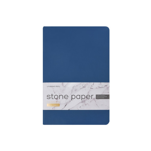 Ежедневник с каменной бумагой недатированный А5 Carrara, темно-синий Ежедневник с каменной бумагой недатированный А5 Carrara, темно-синий