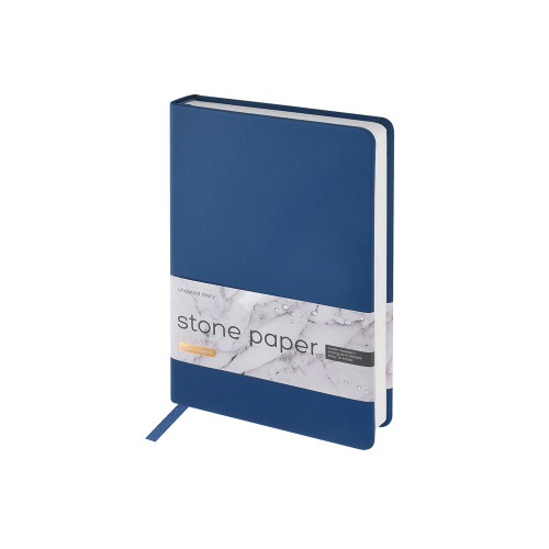 Ежедневник с каменной бумагой недатированный А5 Carrara, темно-синий Ежедневник с каменной бумагой недатированный А5 Carrara, темно-синий
