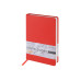 Ежедневник с каменной бумагой недатированный А5 Carrara, красный