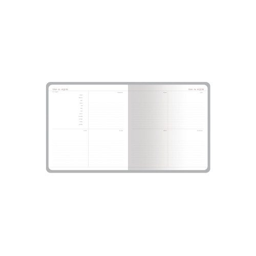 Еженедельник с каменной бумагой А5+ Carrara, оранжевый