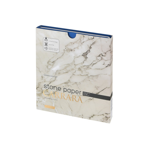 Еженедельник с каменной бумагой А5+ Carrara, синий Еженедельник с каменной бумагой А5+ Carrara, синий