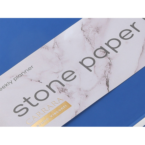 Еженедельник с каменной бумагой А5+ Carrara, синий Еженедельник с каменной бумагой А5+ Carrara, синий