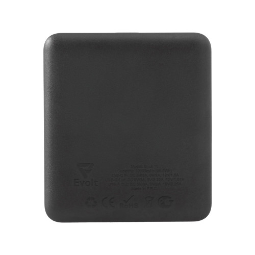 Внешний аккумулятор Brick 10 с быстрой зарядкой QC/PD, 10000 мАч, черный