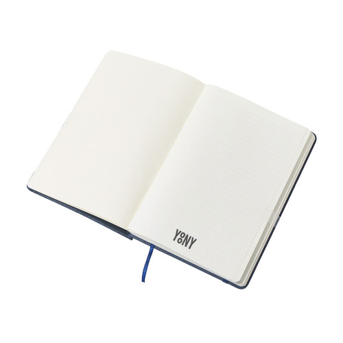 Набор блокнот А5 с магнитным держателем для ручки и подставкой для телефона и металлической шариковой ручкой NotaBene, темно-синий